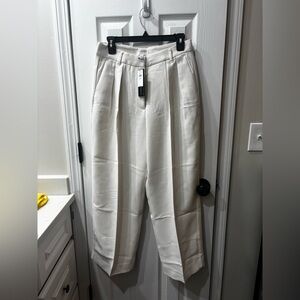 NEW Cream Banana Republic Womens Pleated Pants